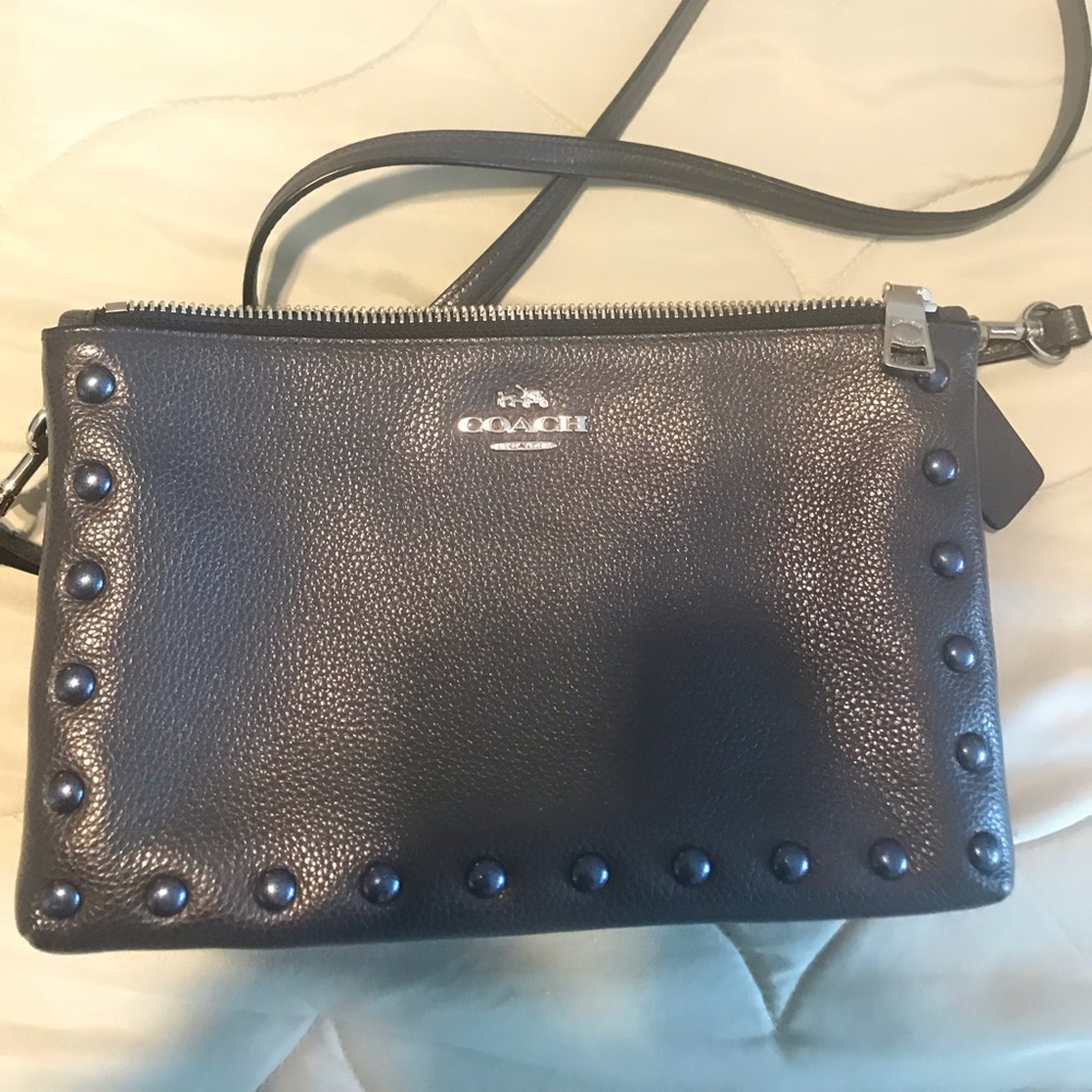 Coach crossover - Blue studded